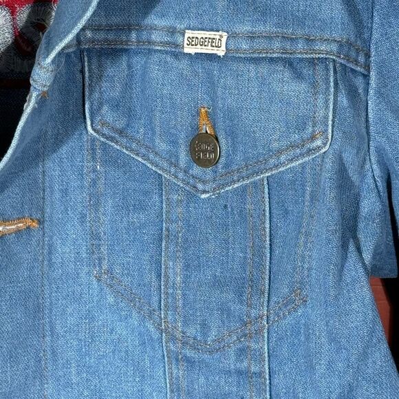 Vintage VTG 70s USA DO-NOTHING Sedgefield Jean‎ Jacket Grease Movie - Picture 6 of 12